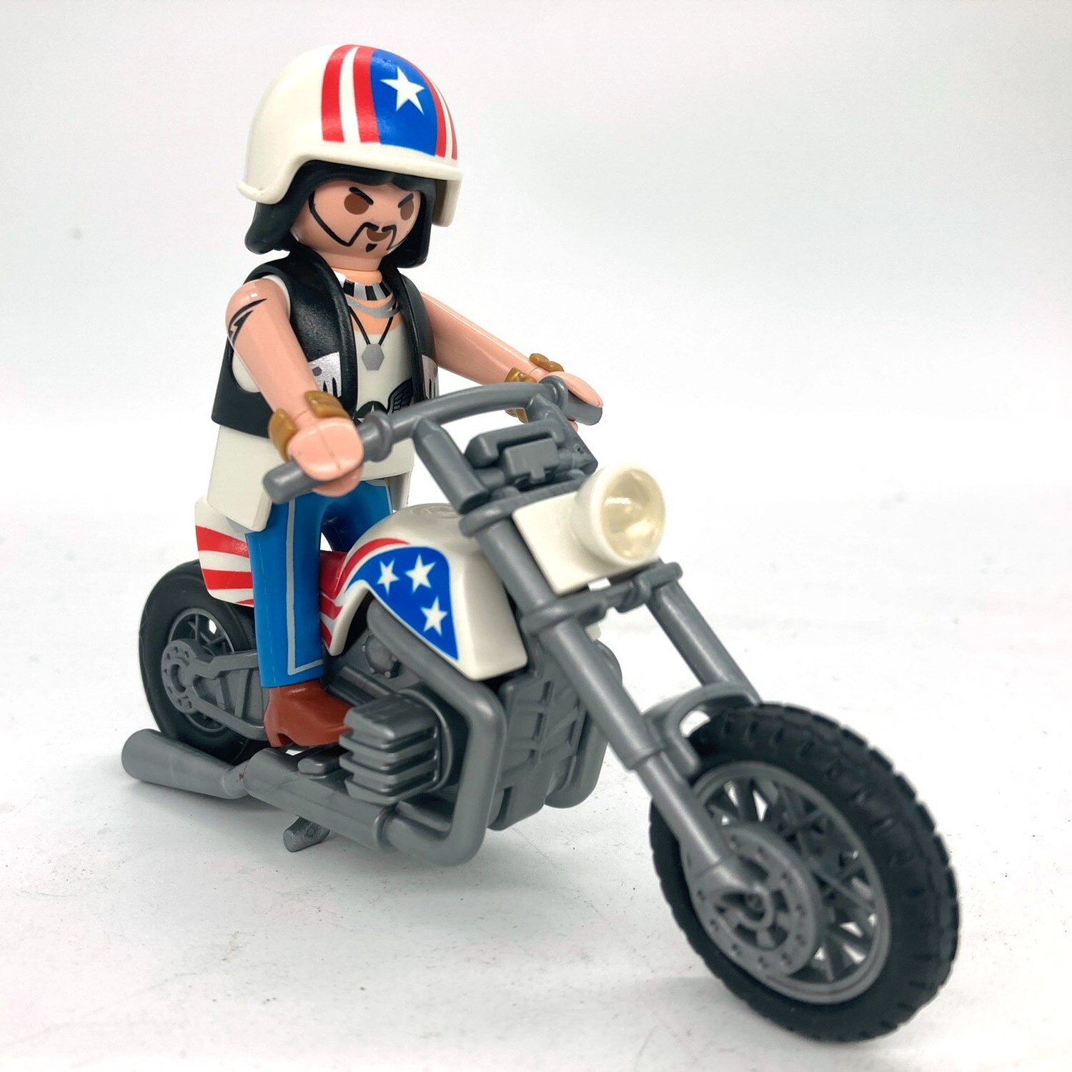 playmobil motard americain
