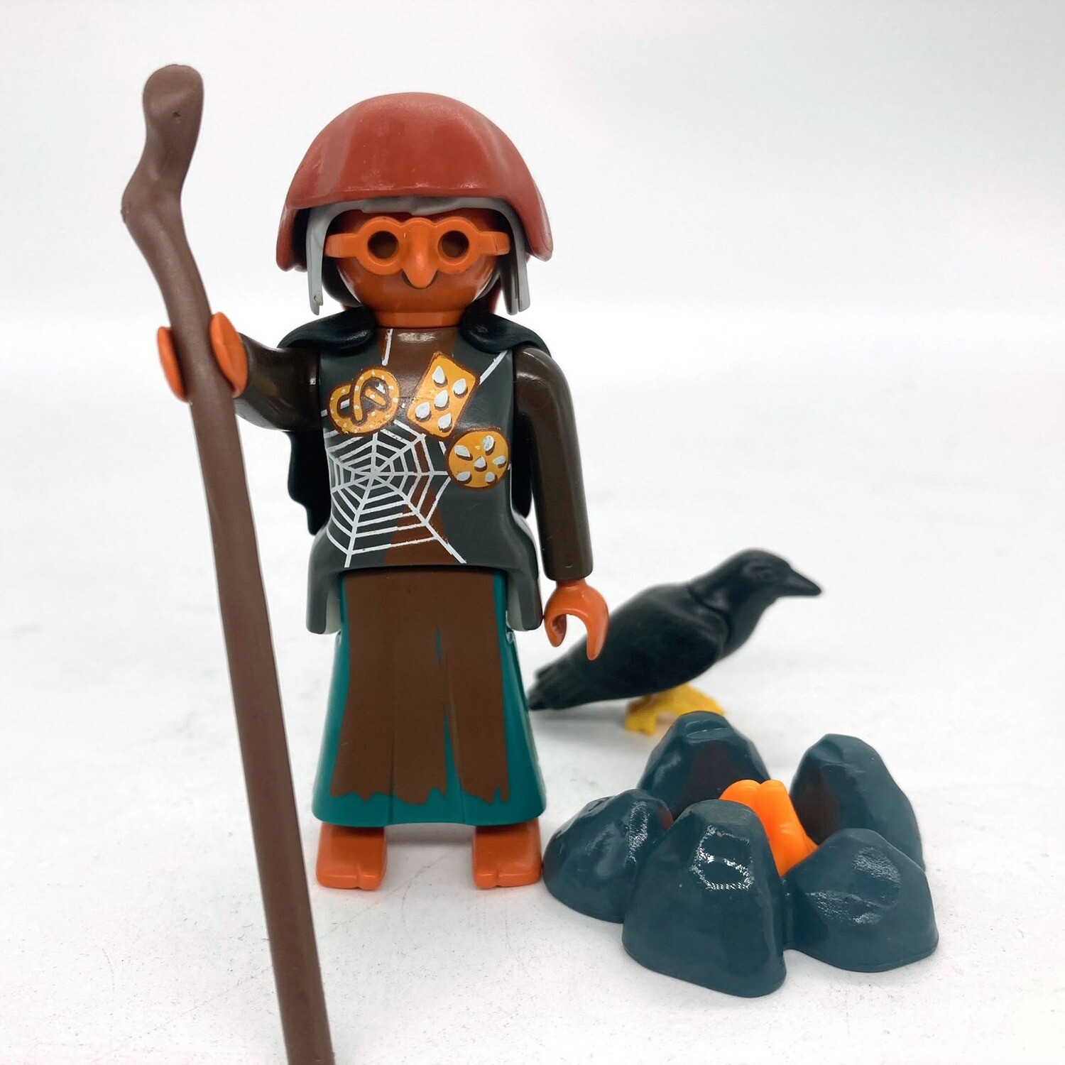 playmobil sorcière feu de camp