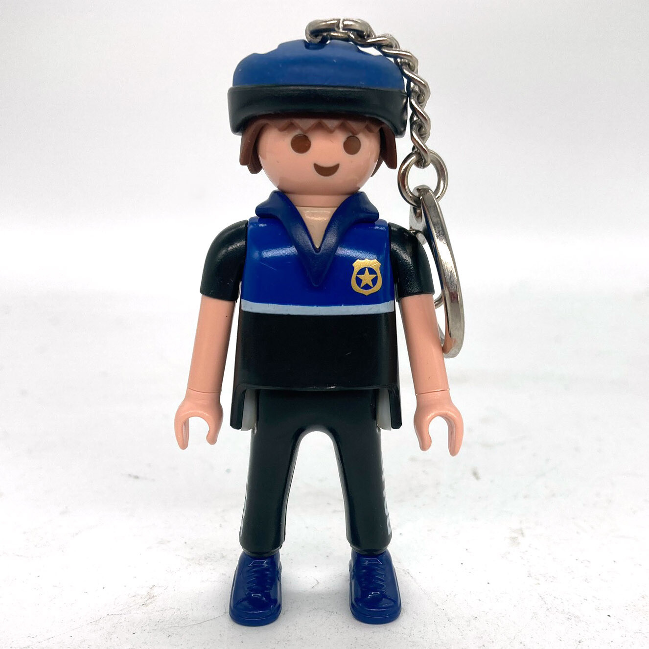 Playmobil porte clé policier velo