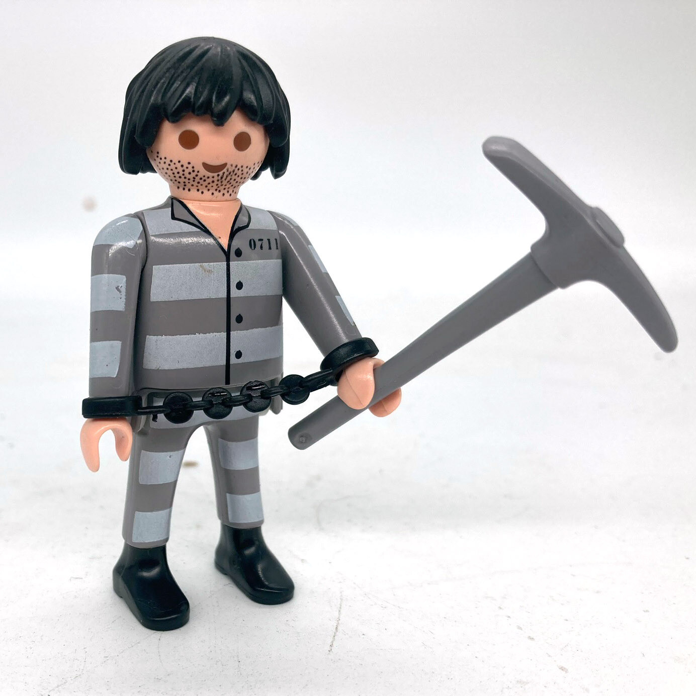 playmobil prisonnier bagnard pioche