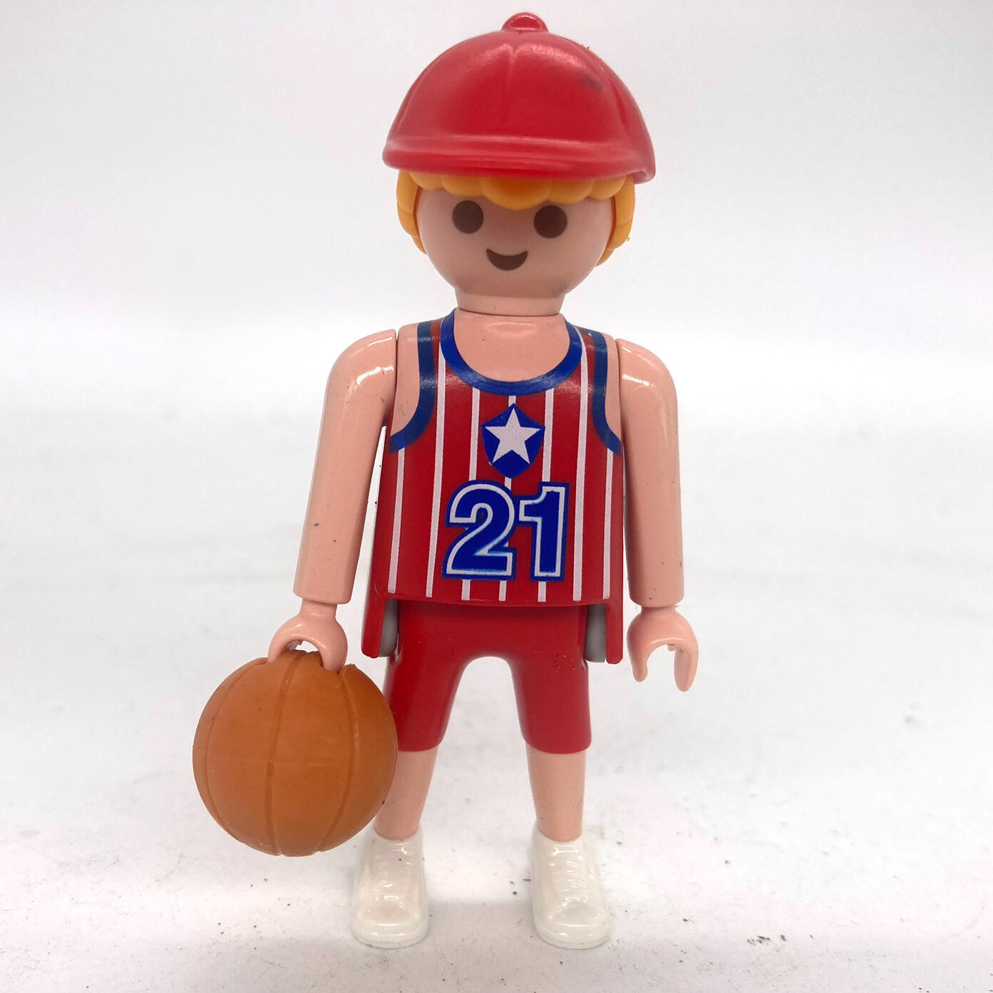 playmobil basketeur rouge