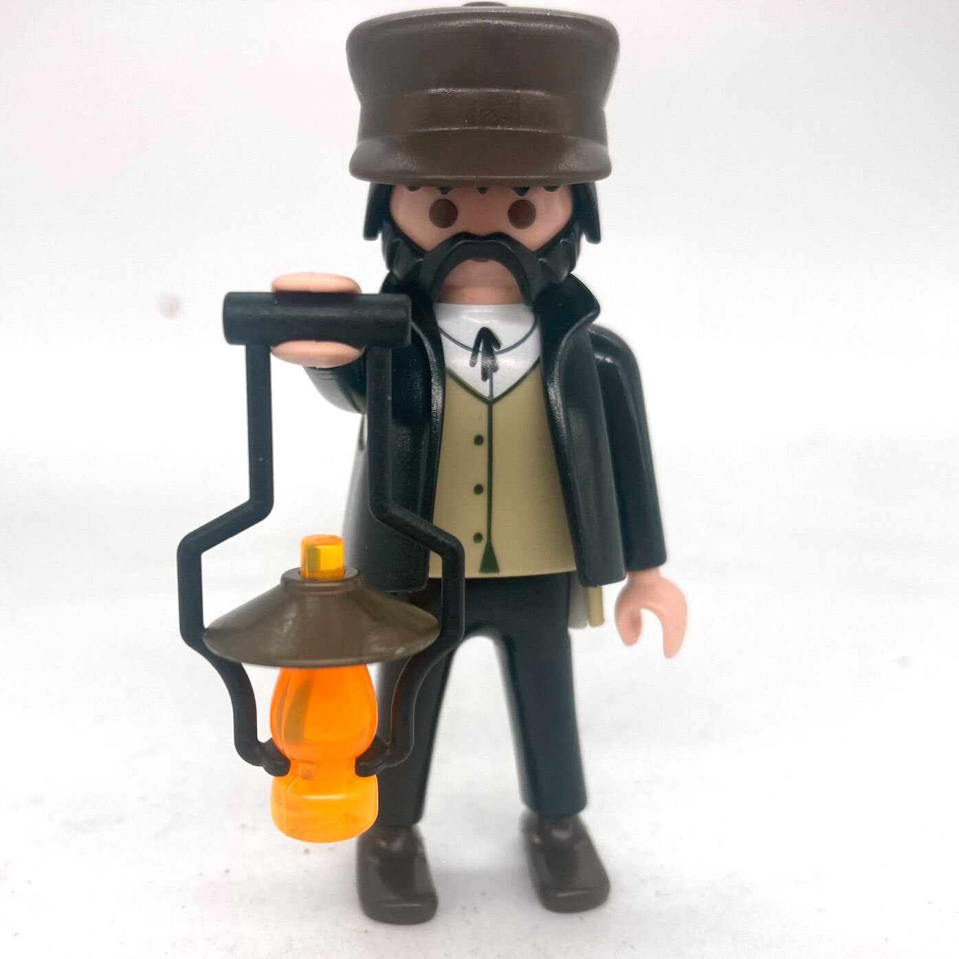 Playmobil chef de gare noir