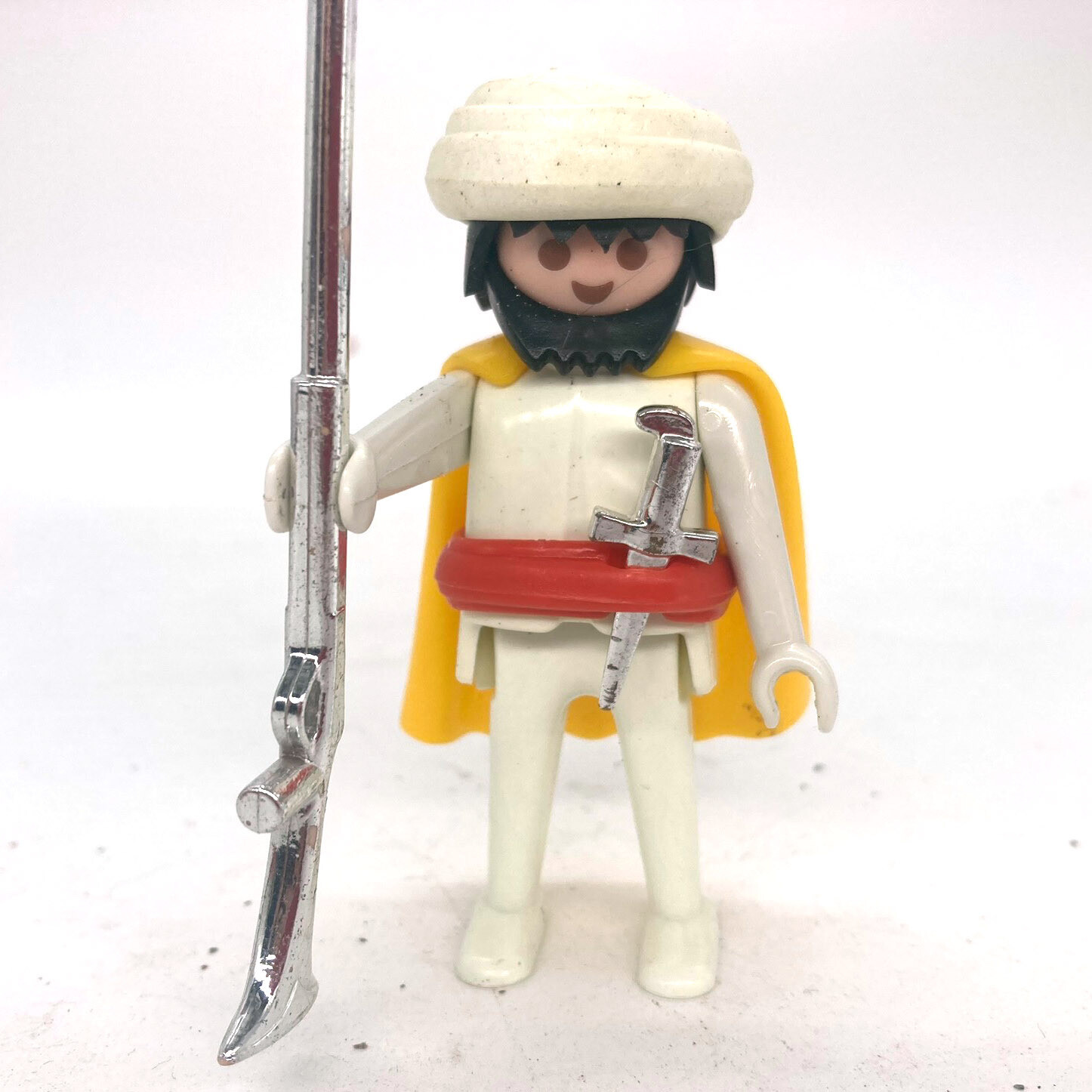 playmobil guerrier touareg blanc fusil