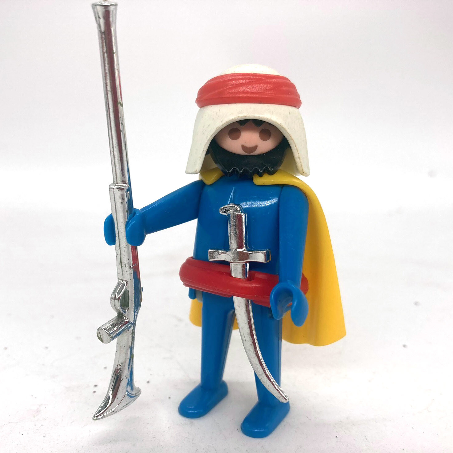 playmobil guerrier touareg bleu fusil