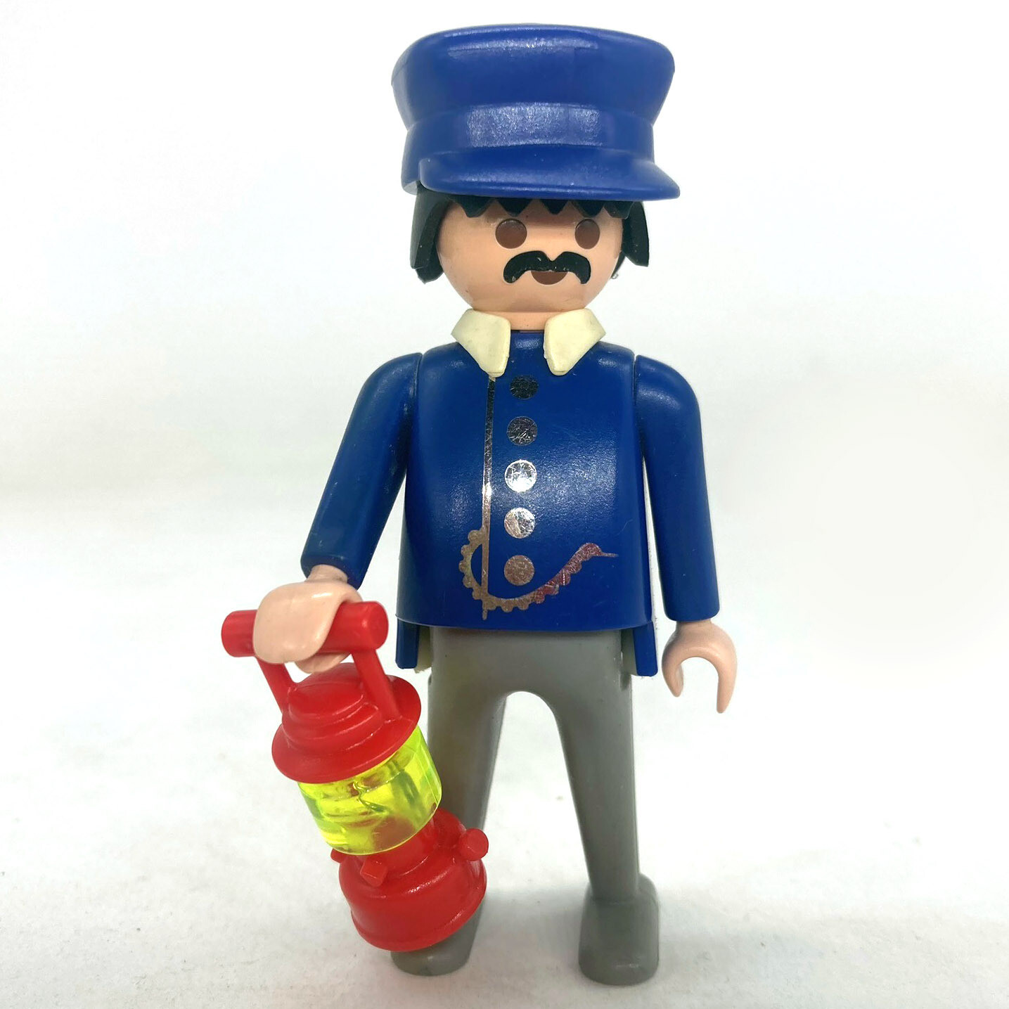 Playmobil chef de gare bleu
