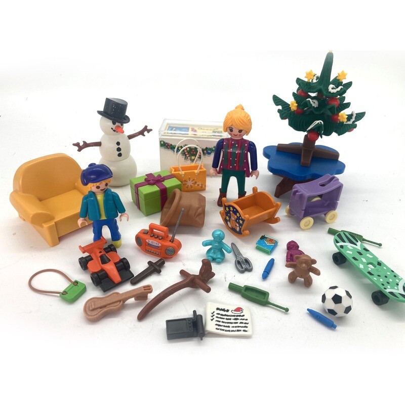 playmobil la famille fête noël salon 2