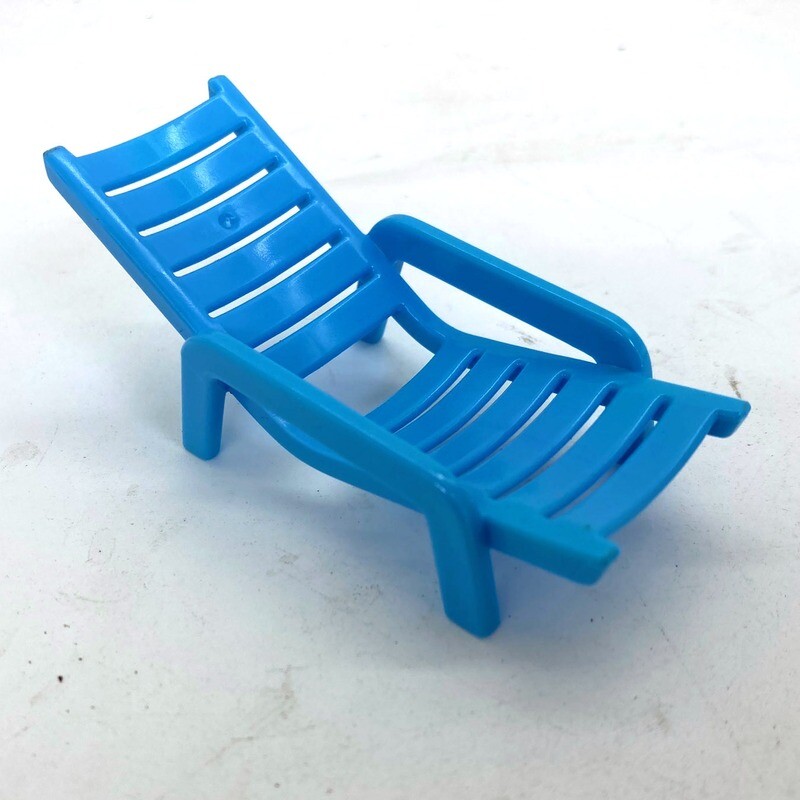 playmobil chaise longue bleu