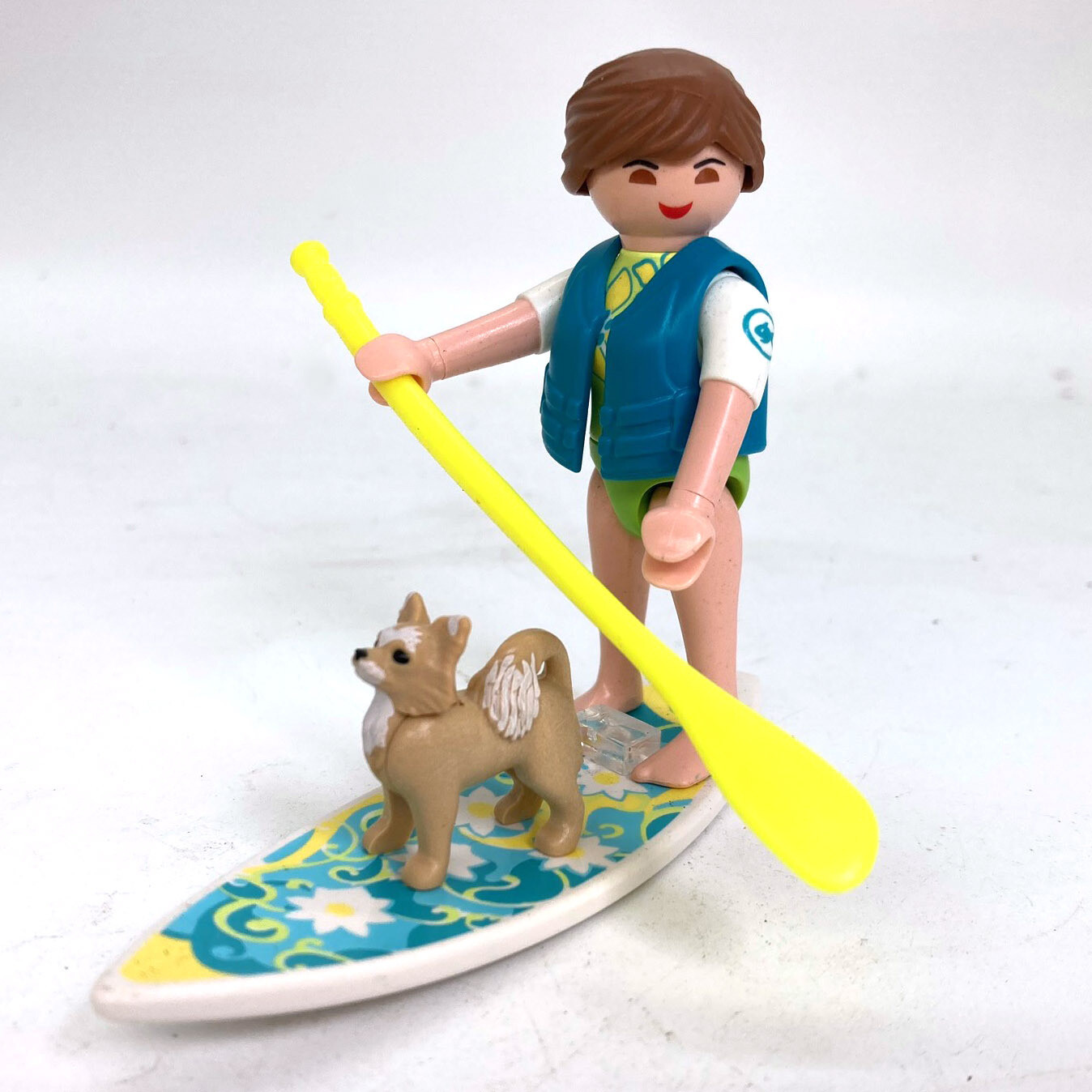 playmobil femme paddle chien