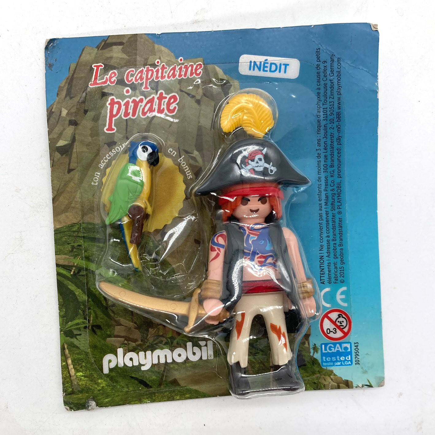 playmobil bister capitaine pirate perroquet
