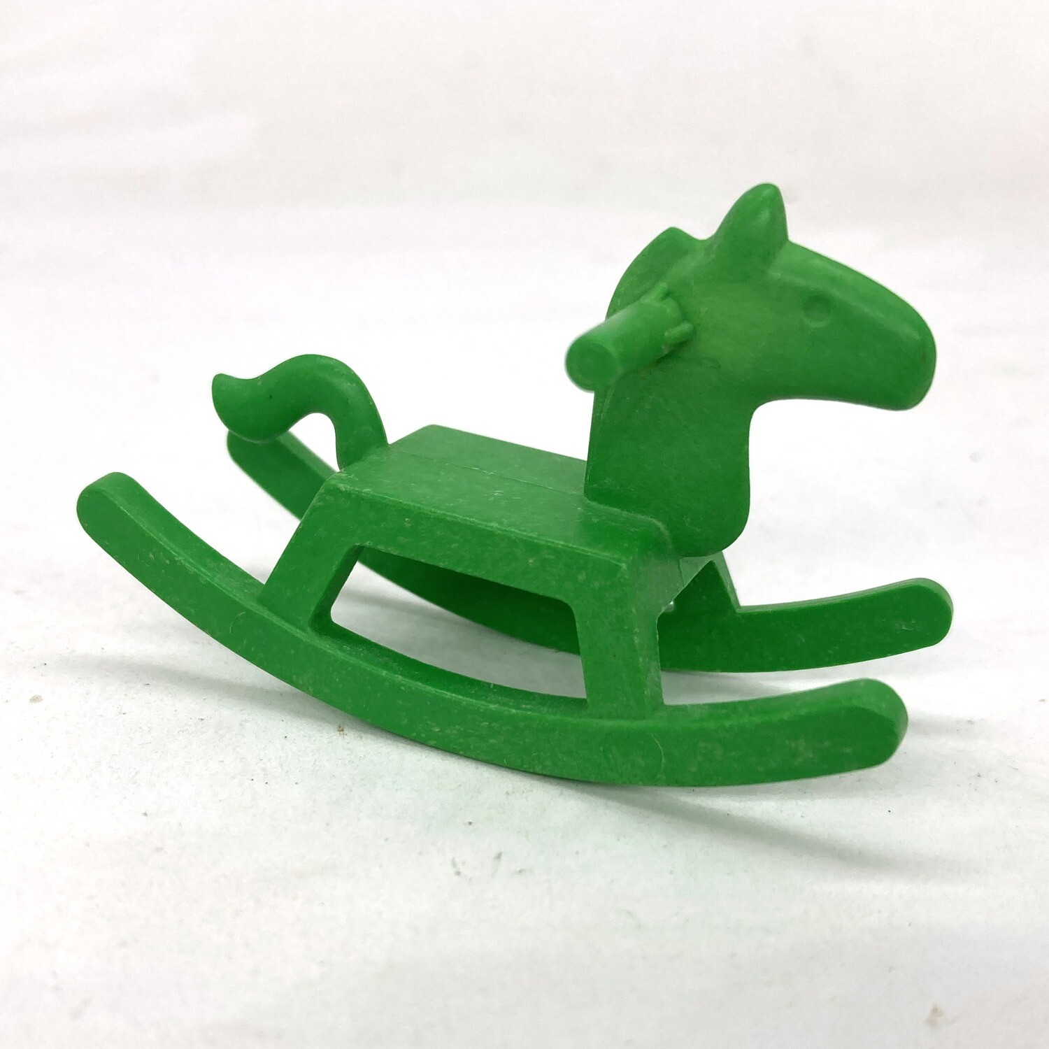 Playmobil cheval à bascule vert