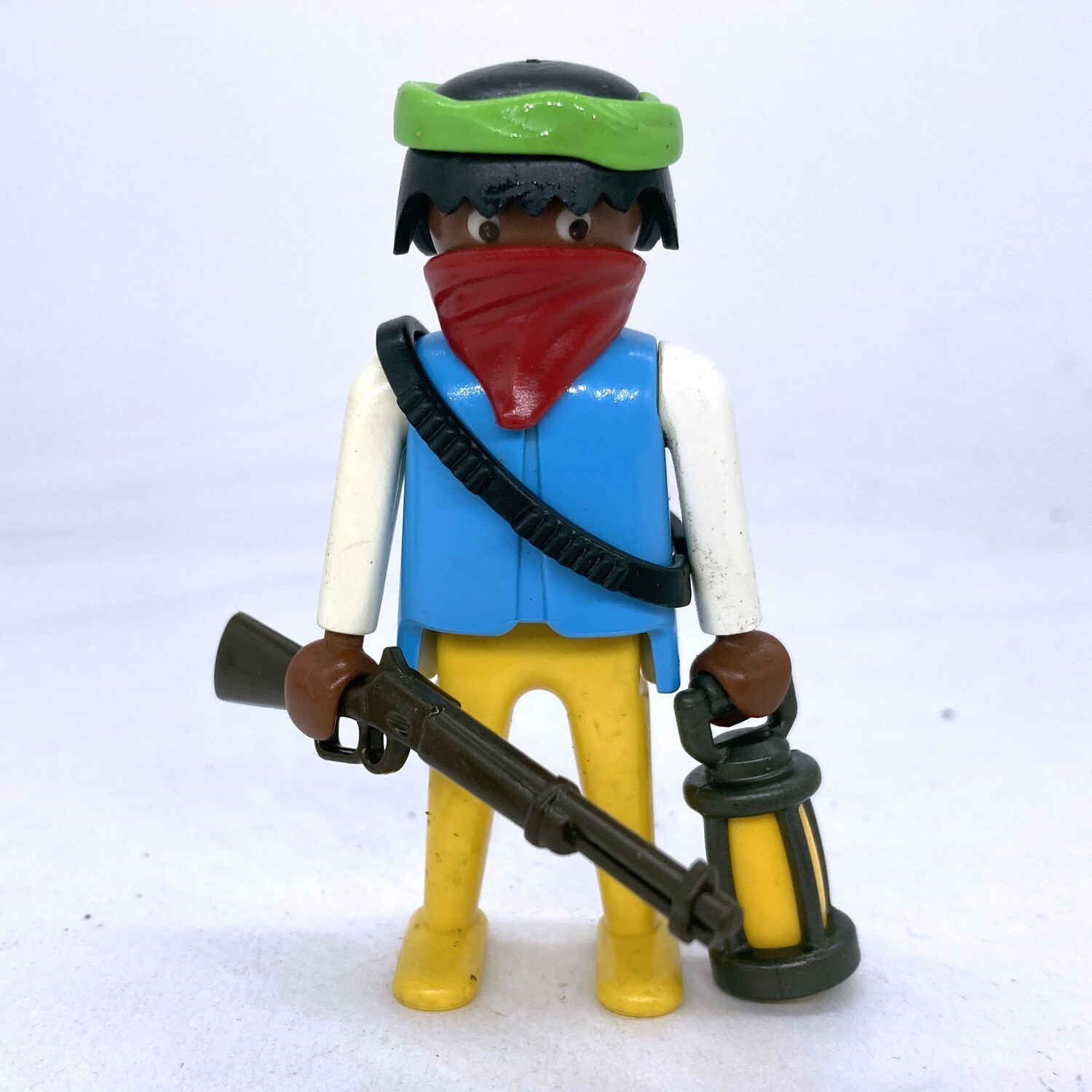 playmobil cowboy bandit black vintage