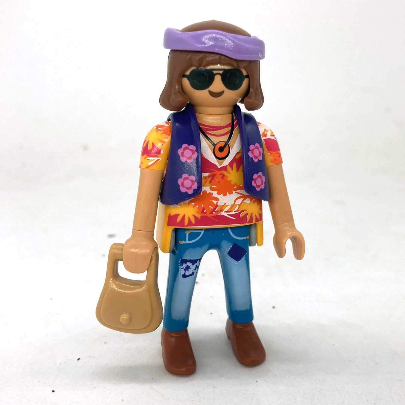 playmobil homme hippy cool fleur S15