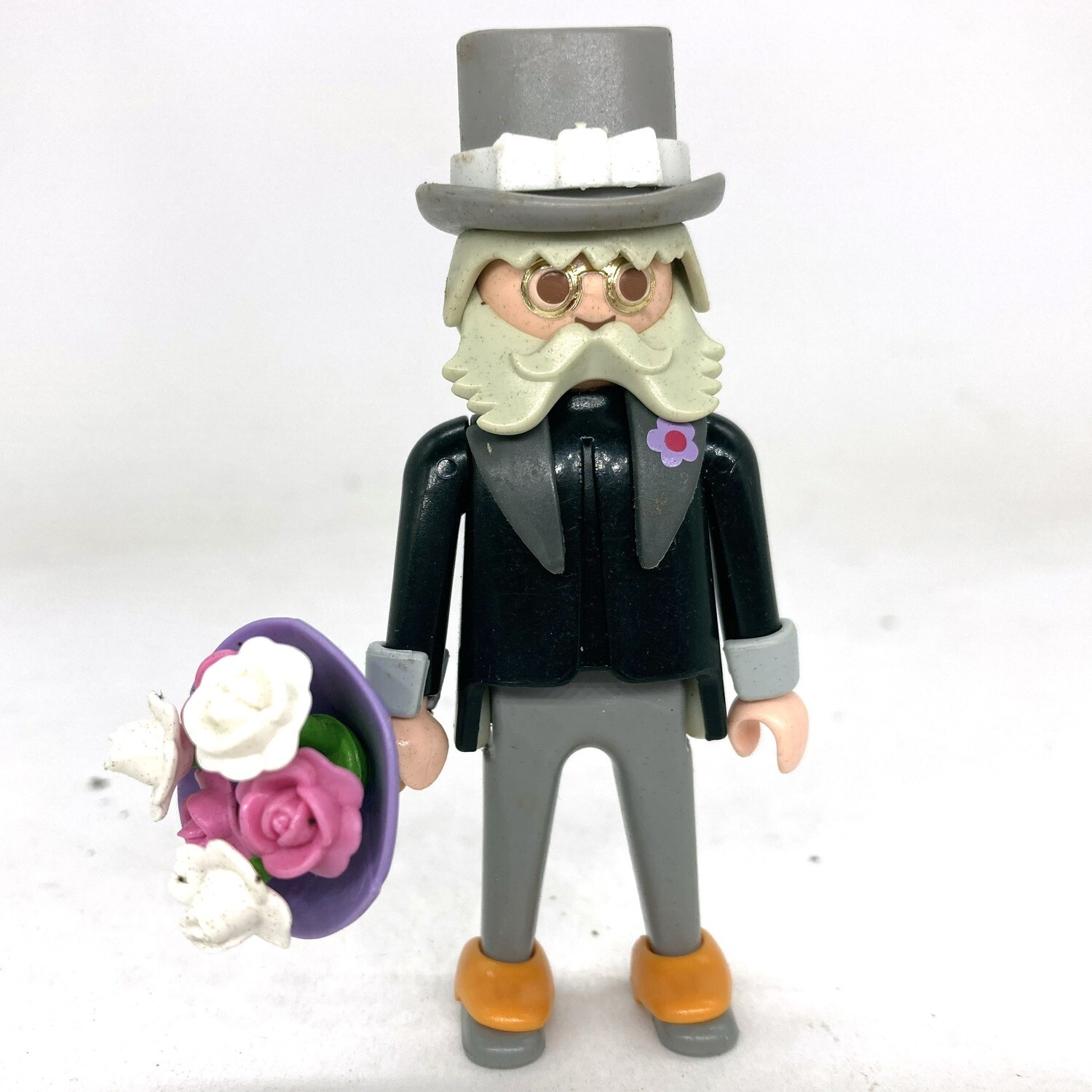 Playmobil homme vieux gris