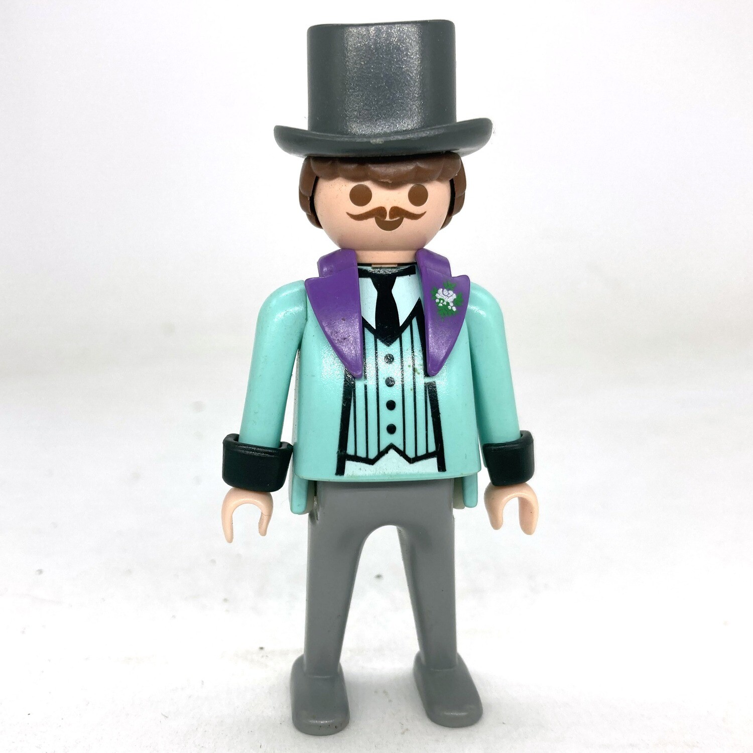 Playmobil homme chapeau gris