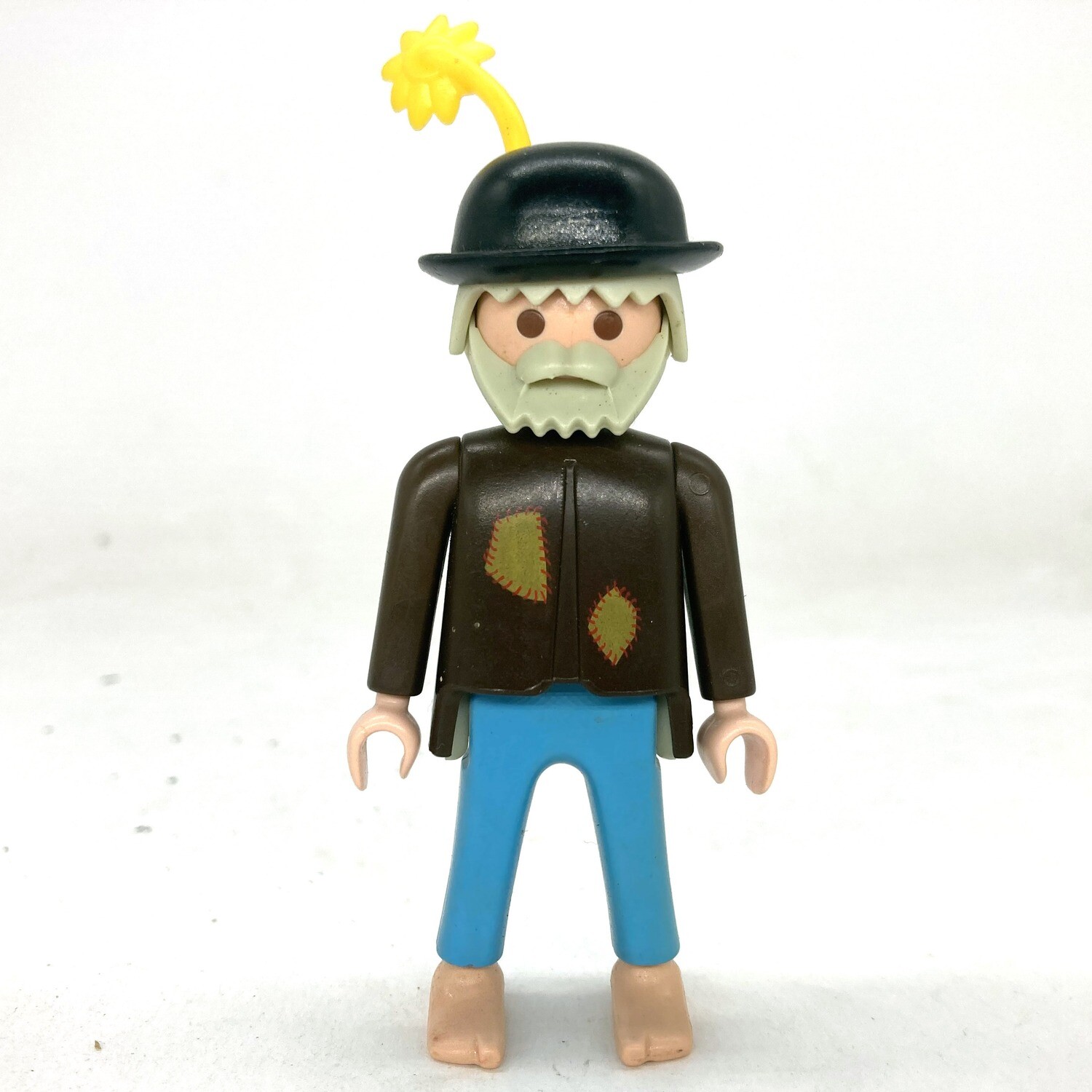 Playmobil homme vieux mendiant clochard