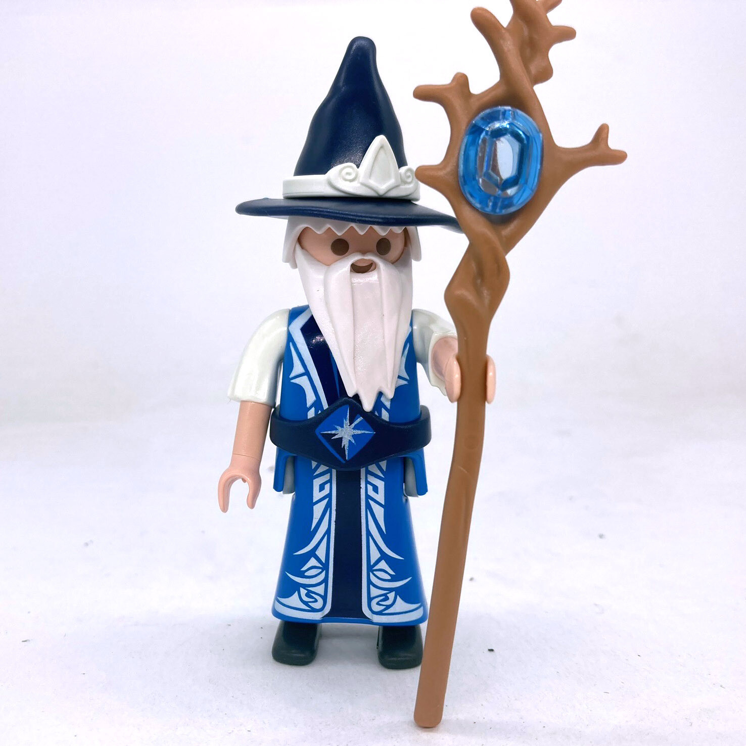 playmobil mage bleu
