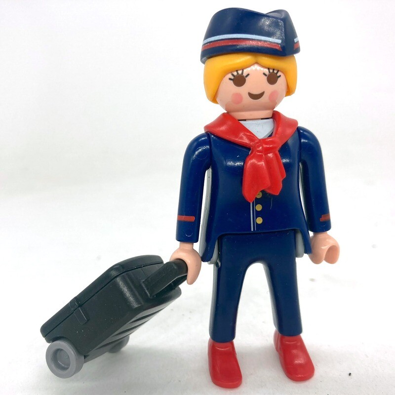 playmobil hôtesse de l'air