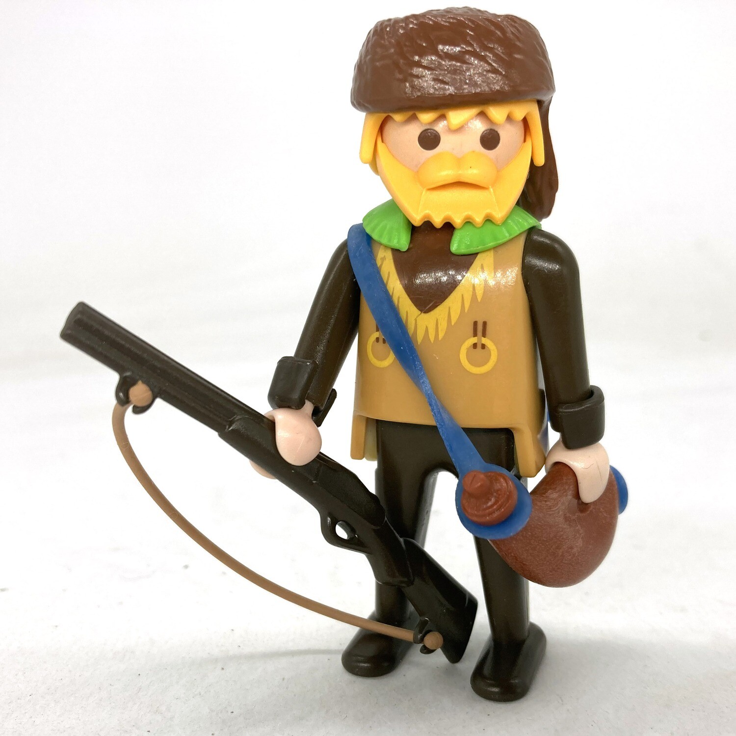 playmobil trappeur marron gourde