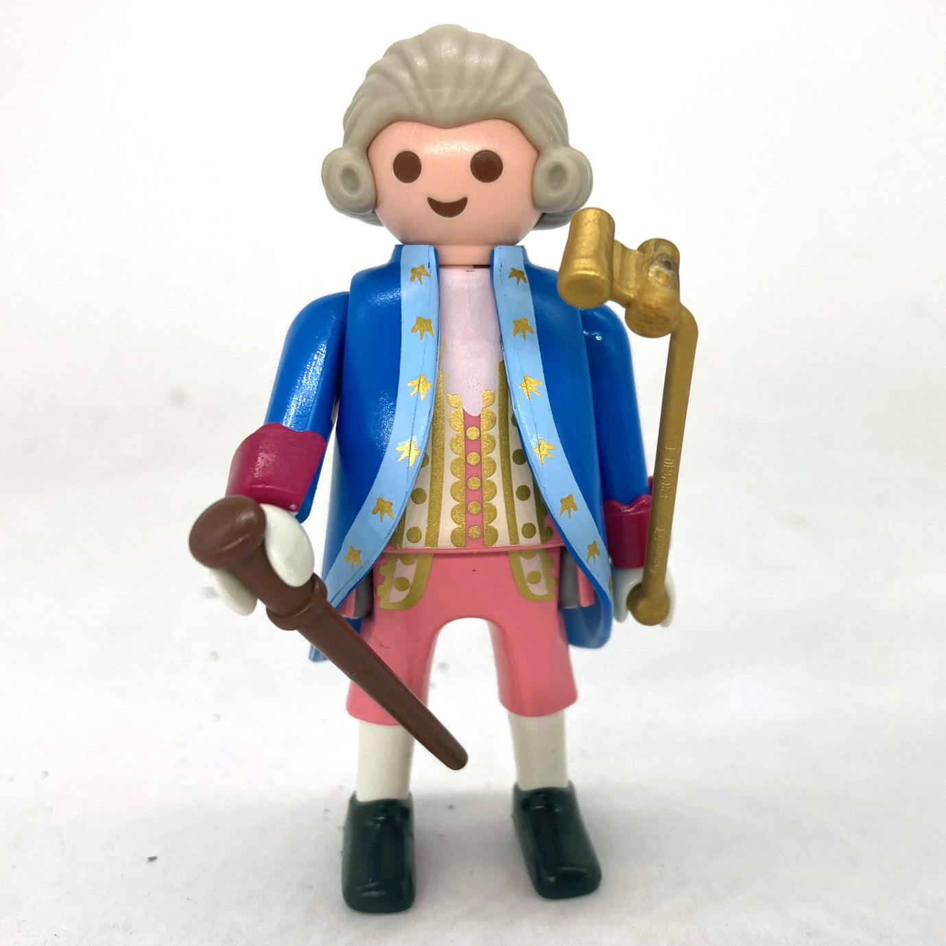 Playmobil aristocrate bleu canne jumelle