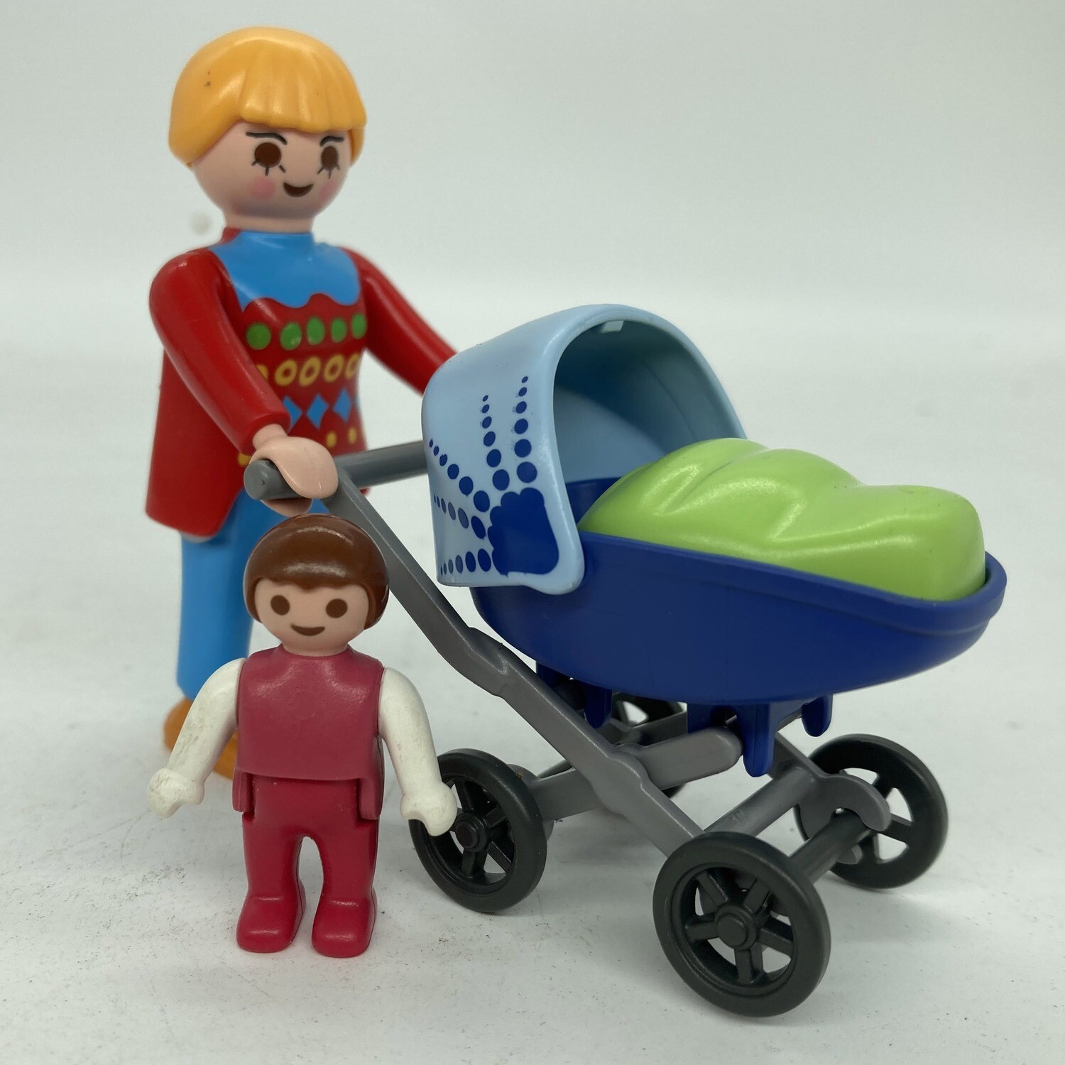 Playmobil famille poussette double