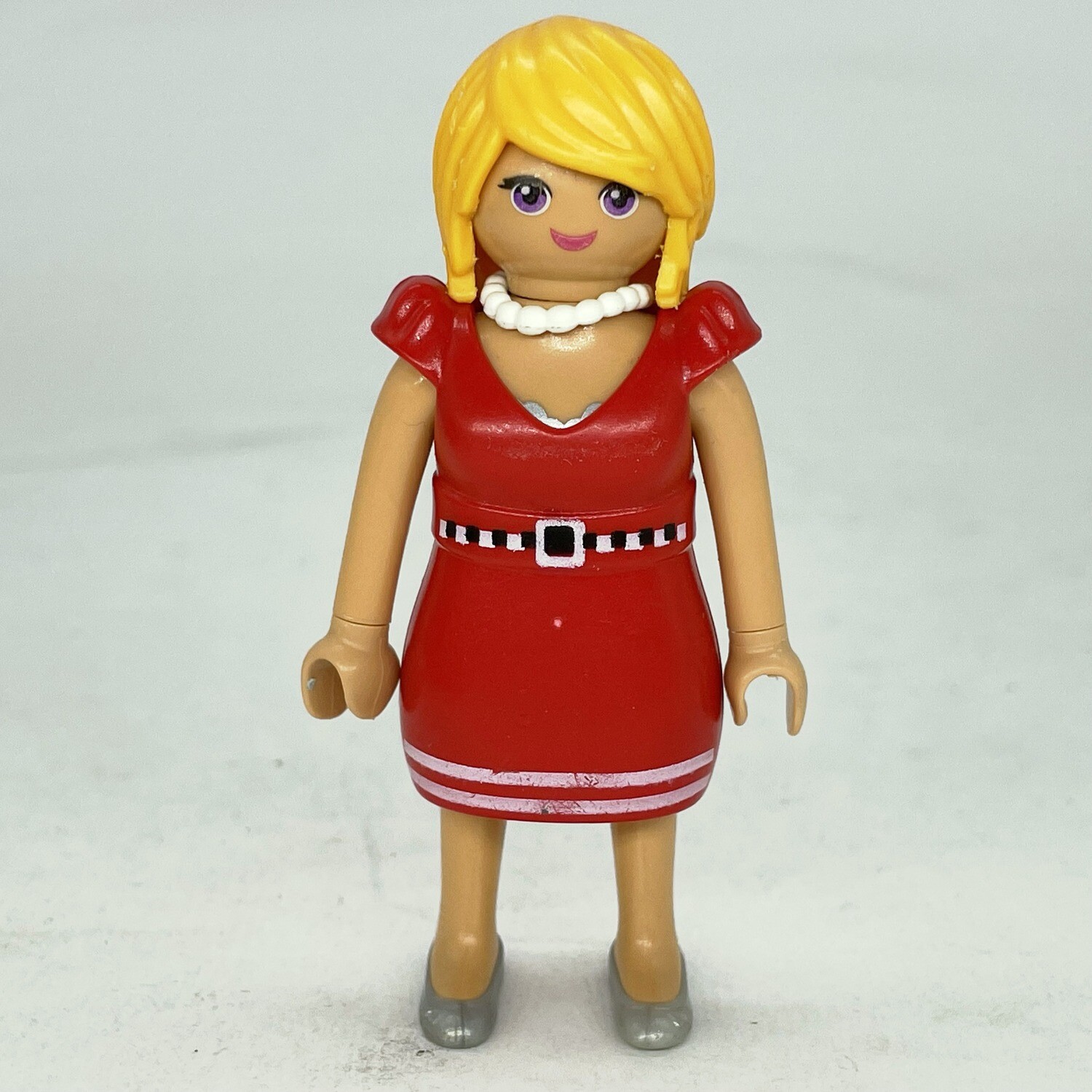 Playmobil femme robe rouge