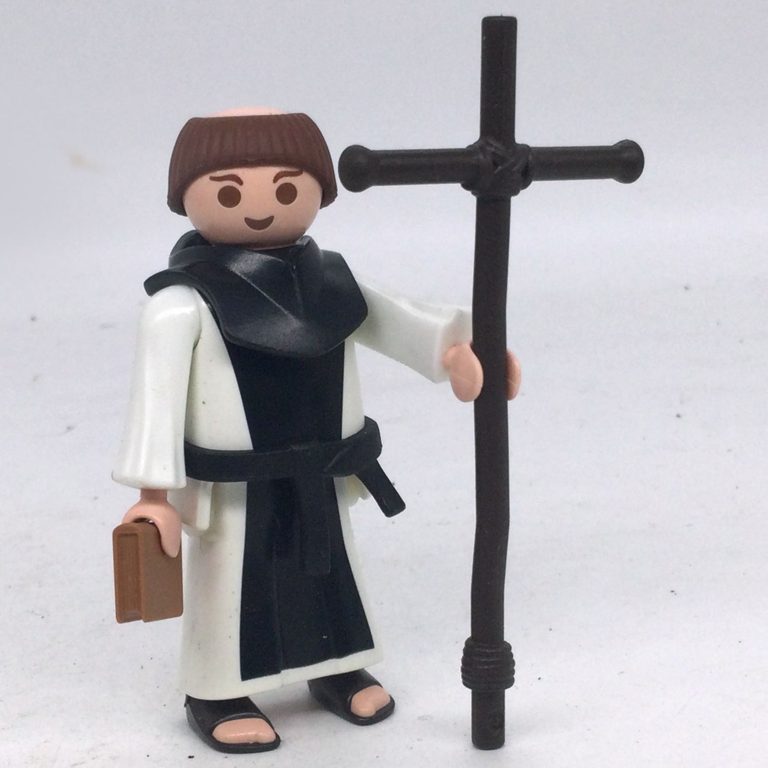 playmobil moine franciscain croix
