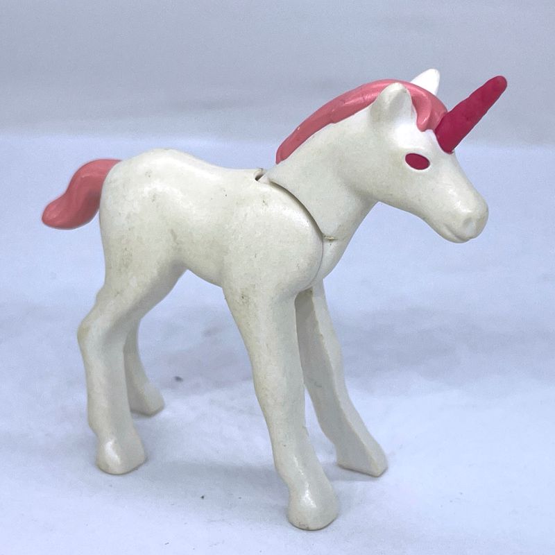 playmobil licorne bébé blanche corne rose