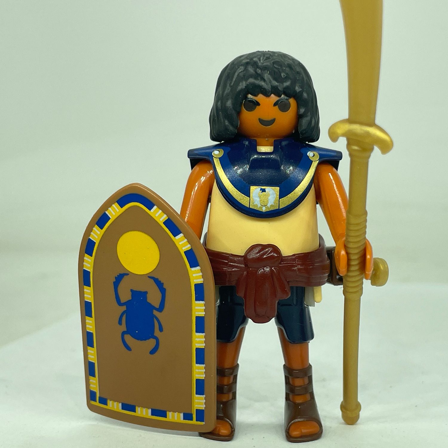 playmobil guerrier egyptien hallebarde