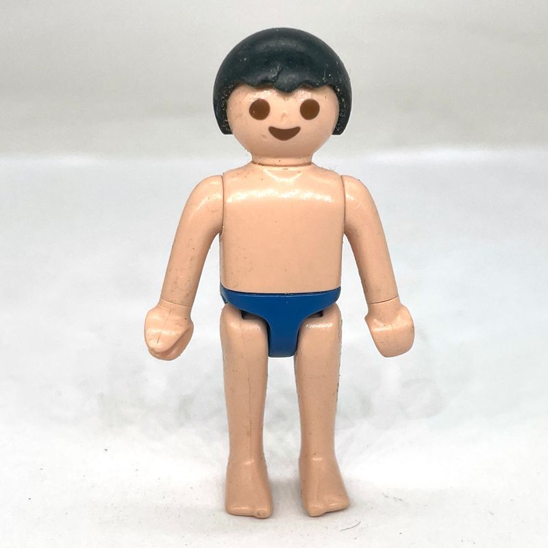 playmobil enfant baigneur maillot bleu