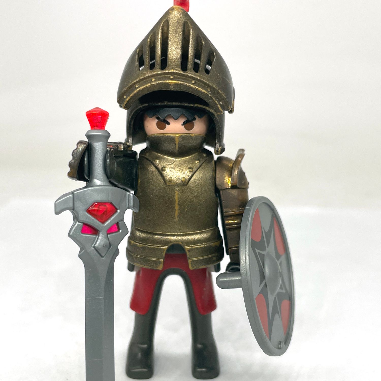 playmobil chevalier armure bronze