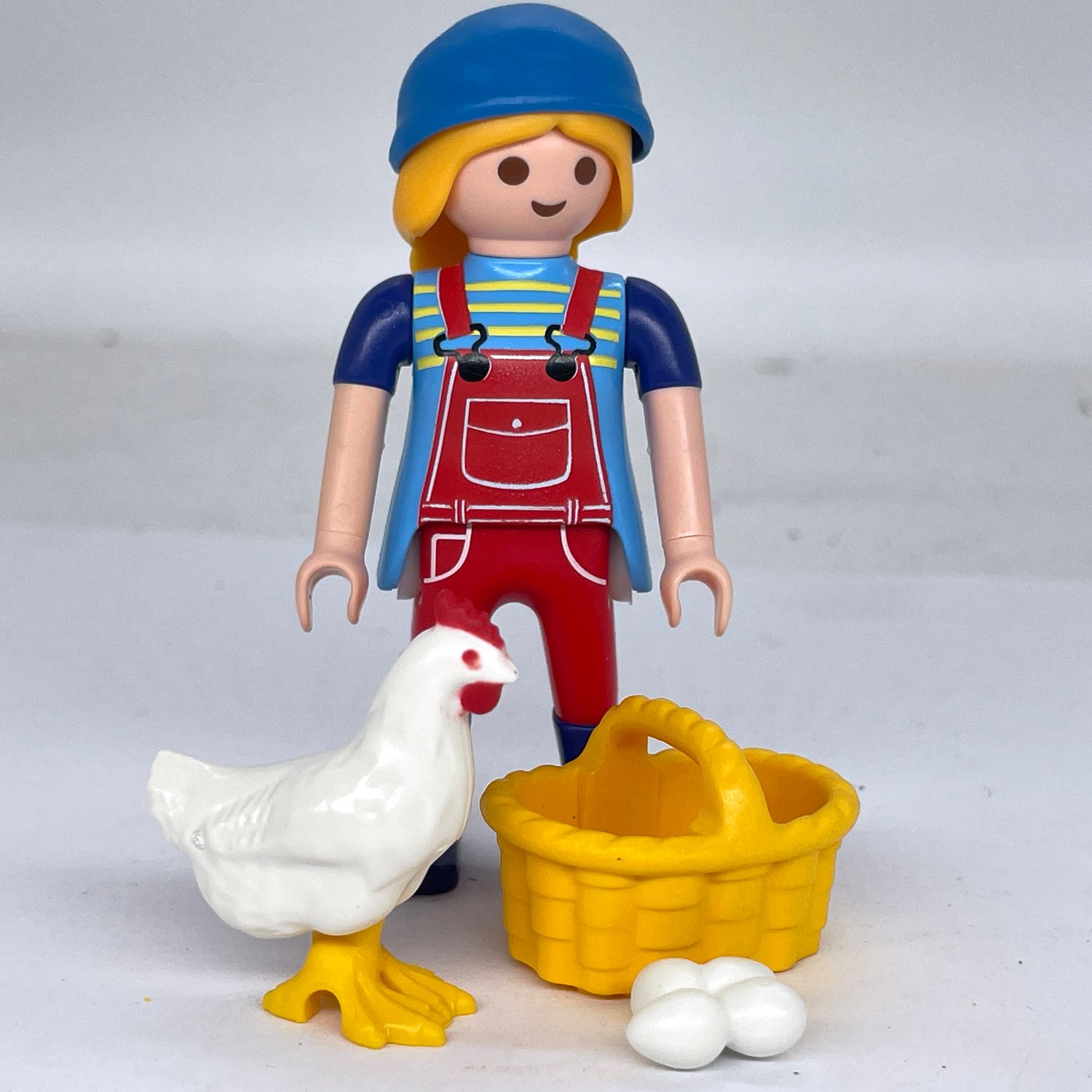 playmobil fermière poule