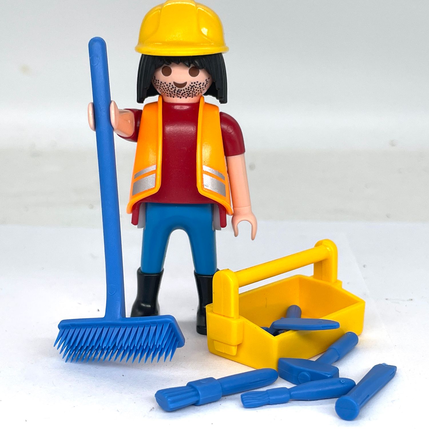 playmobil ouvrier travailleur