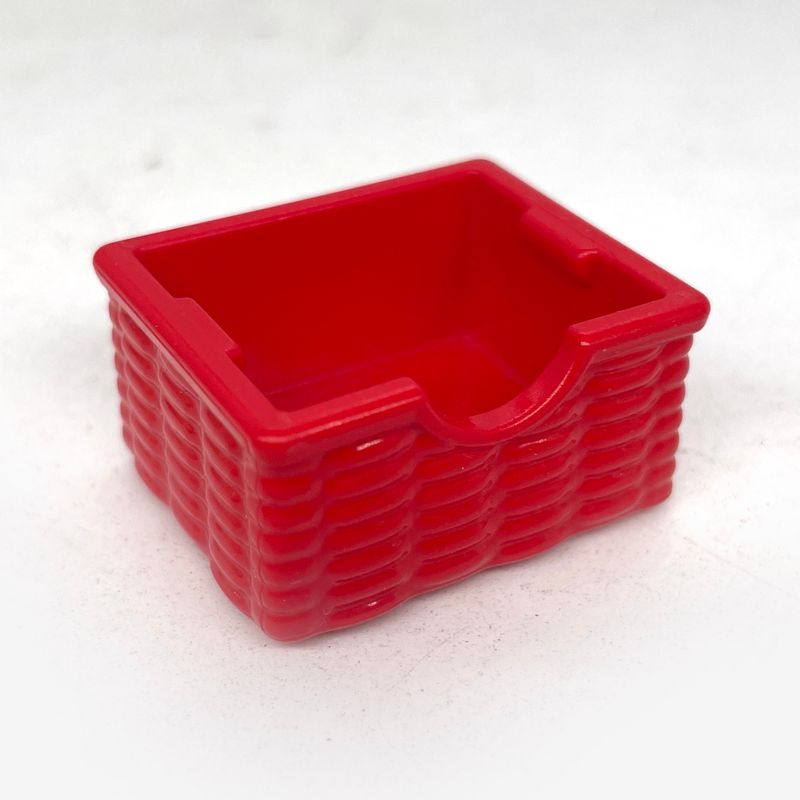 Playmobil panier casier deco rouge