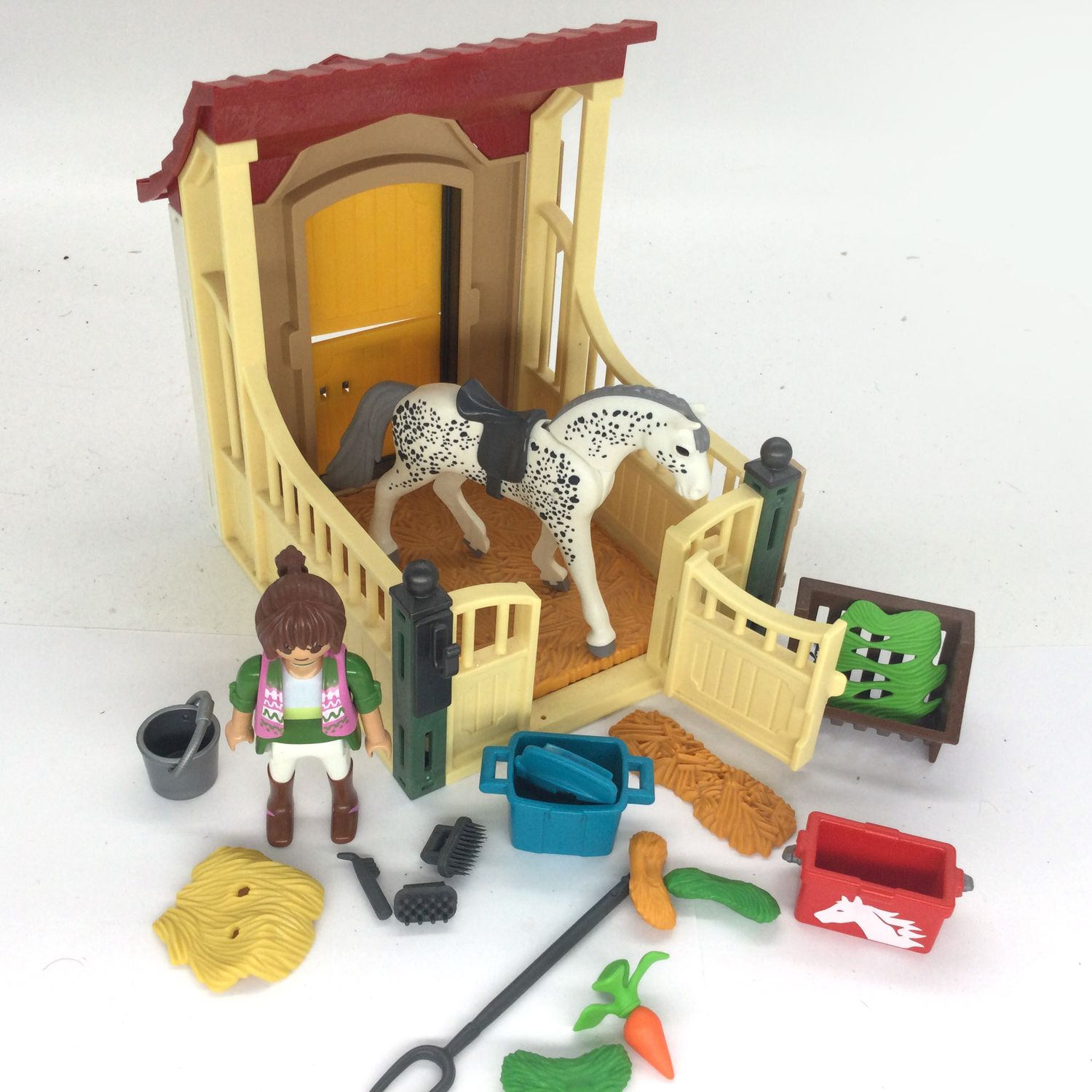 playmobil set box equitation beige