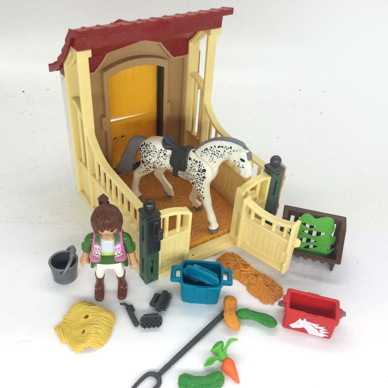 playmobil set box equitation beige