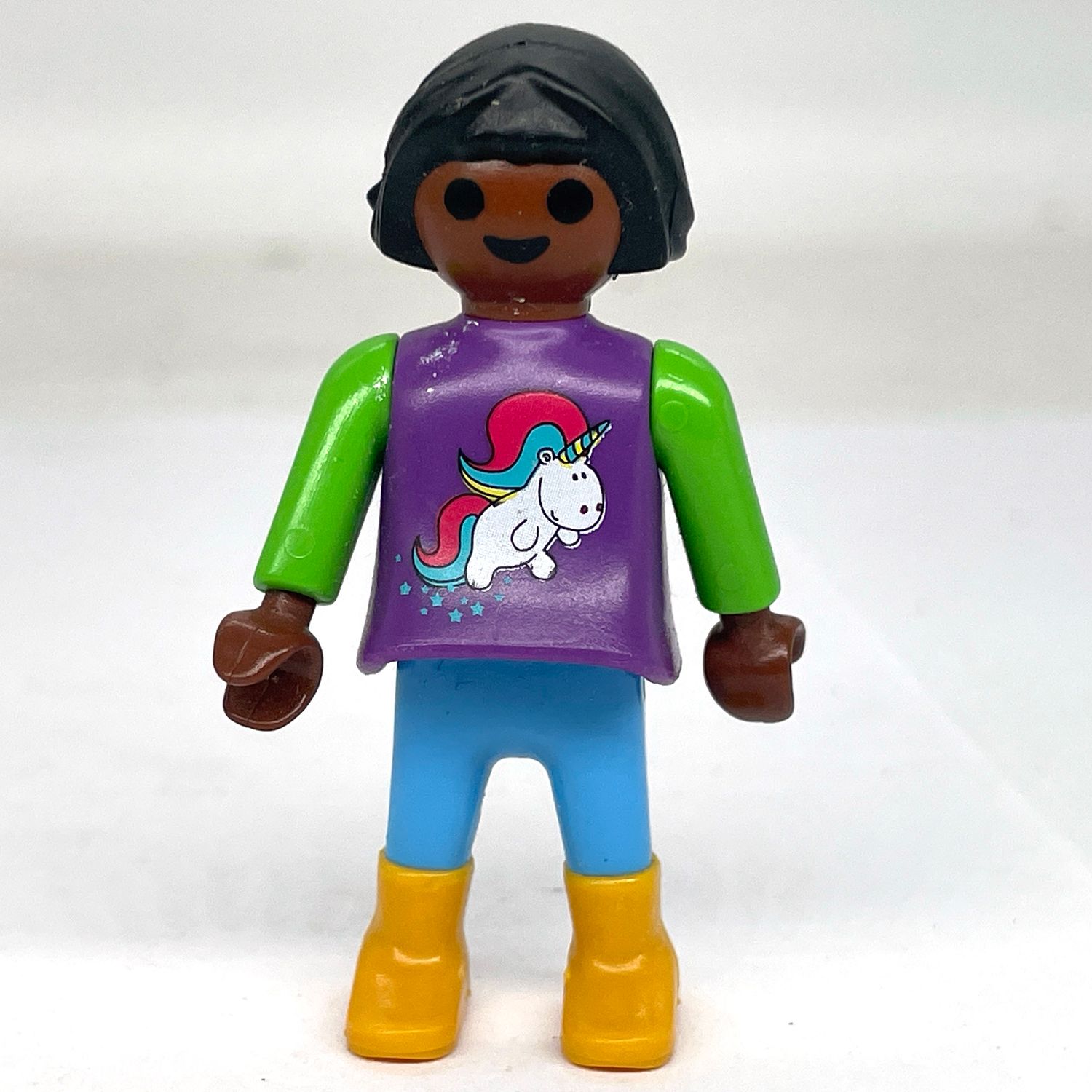 playmobil enfant fillette black licorne