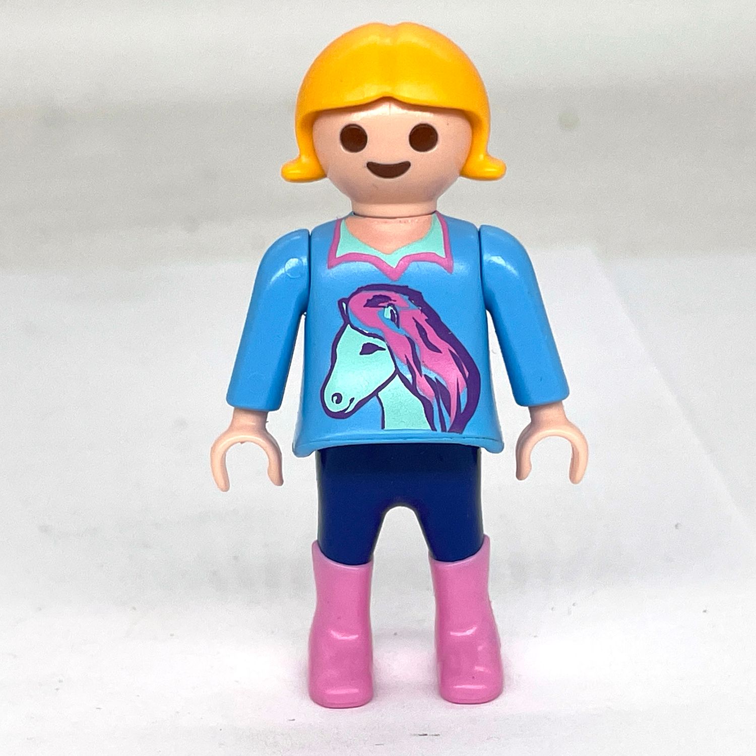 playmobil enfant fillette poney