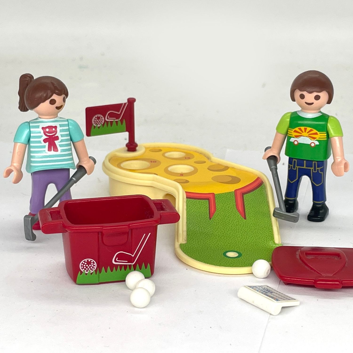 playmobil enfants mini golf