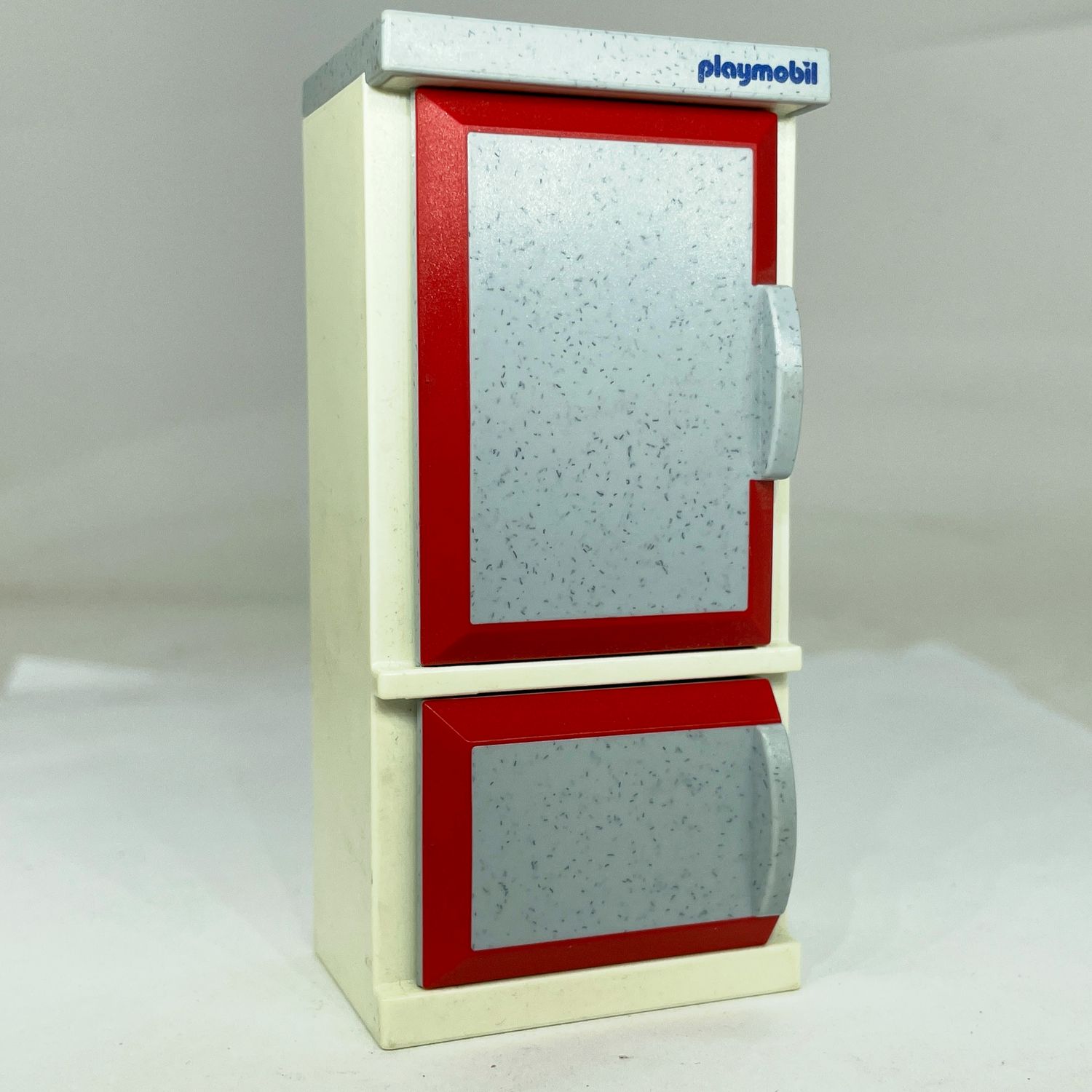 playmobil frigo frigidaire rouge gris