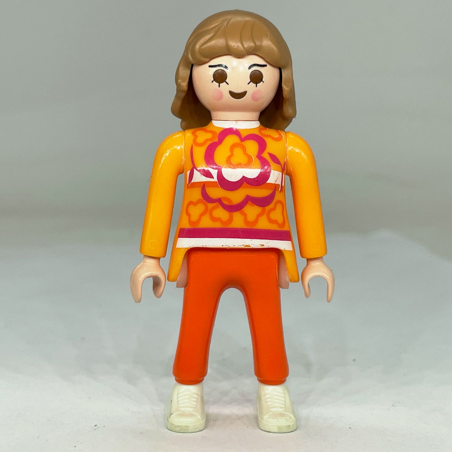 playmobil femme city orange