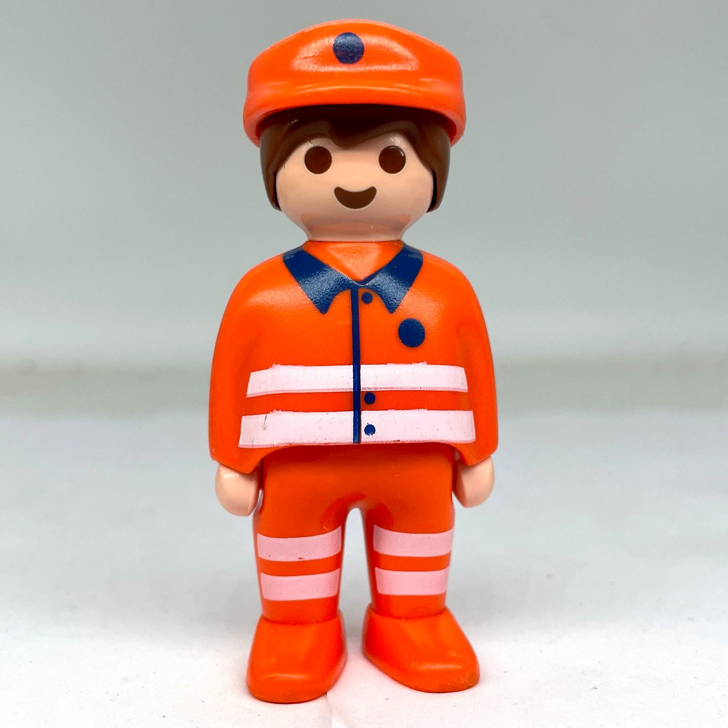 Playmobil 1-2-3 travailleur orange