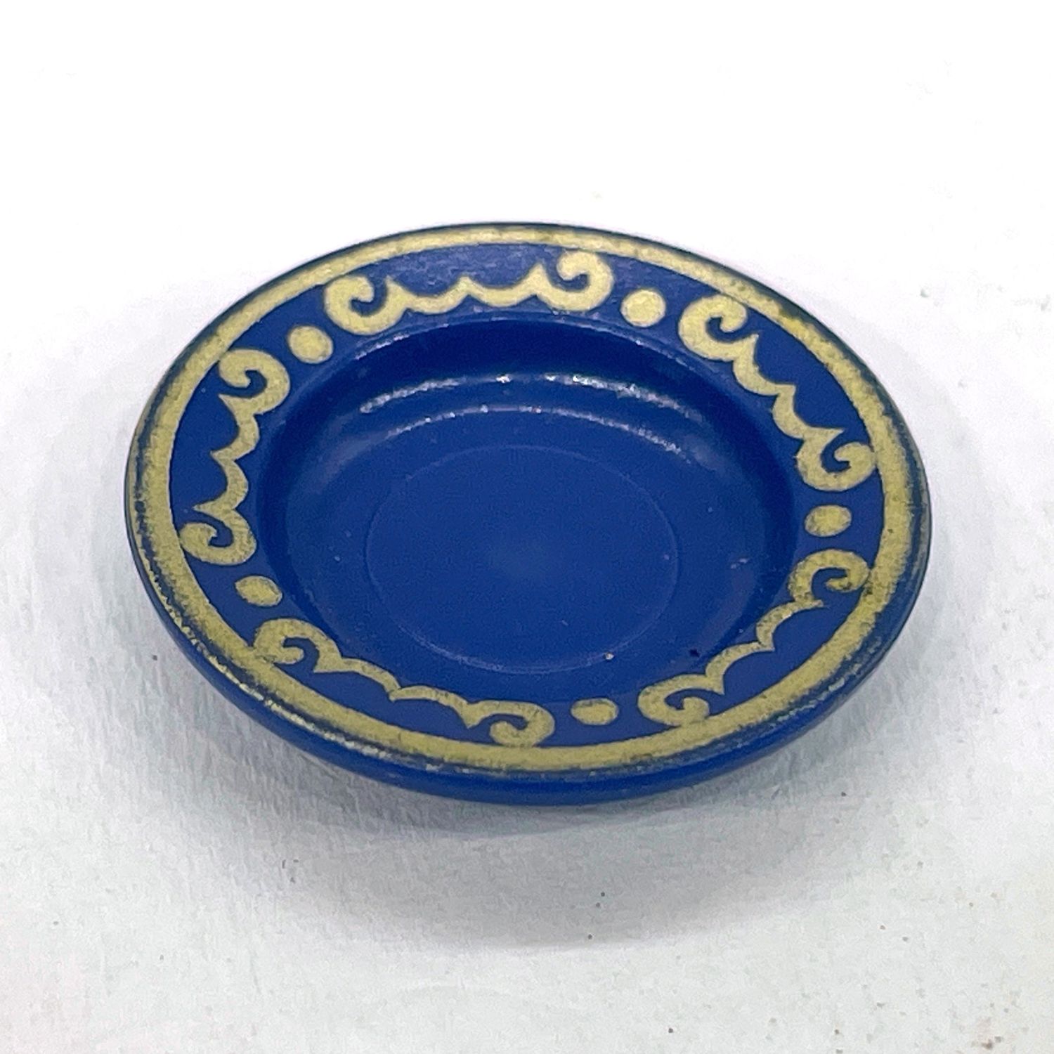 Playmobil assiette bleue décorée
