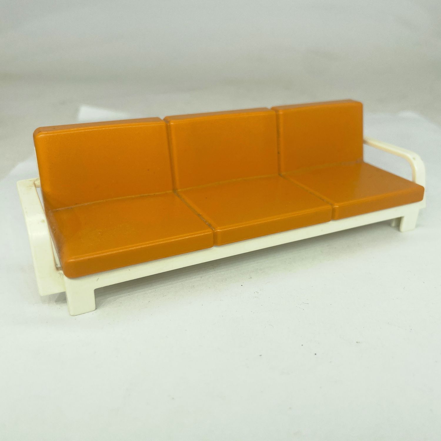 Playmobil canapé 3 places orange