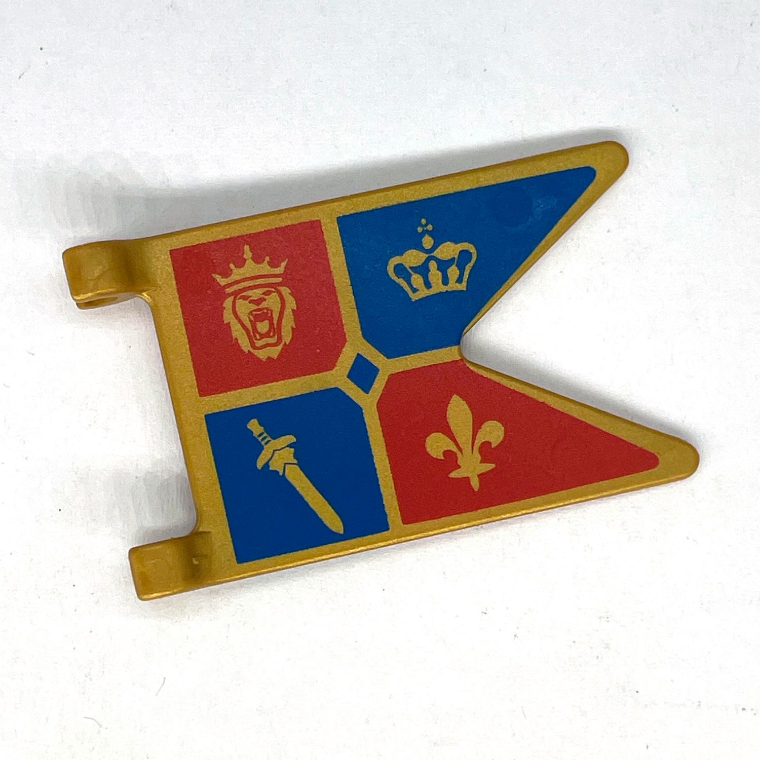Playmobil drapeau lys et lion