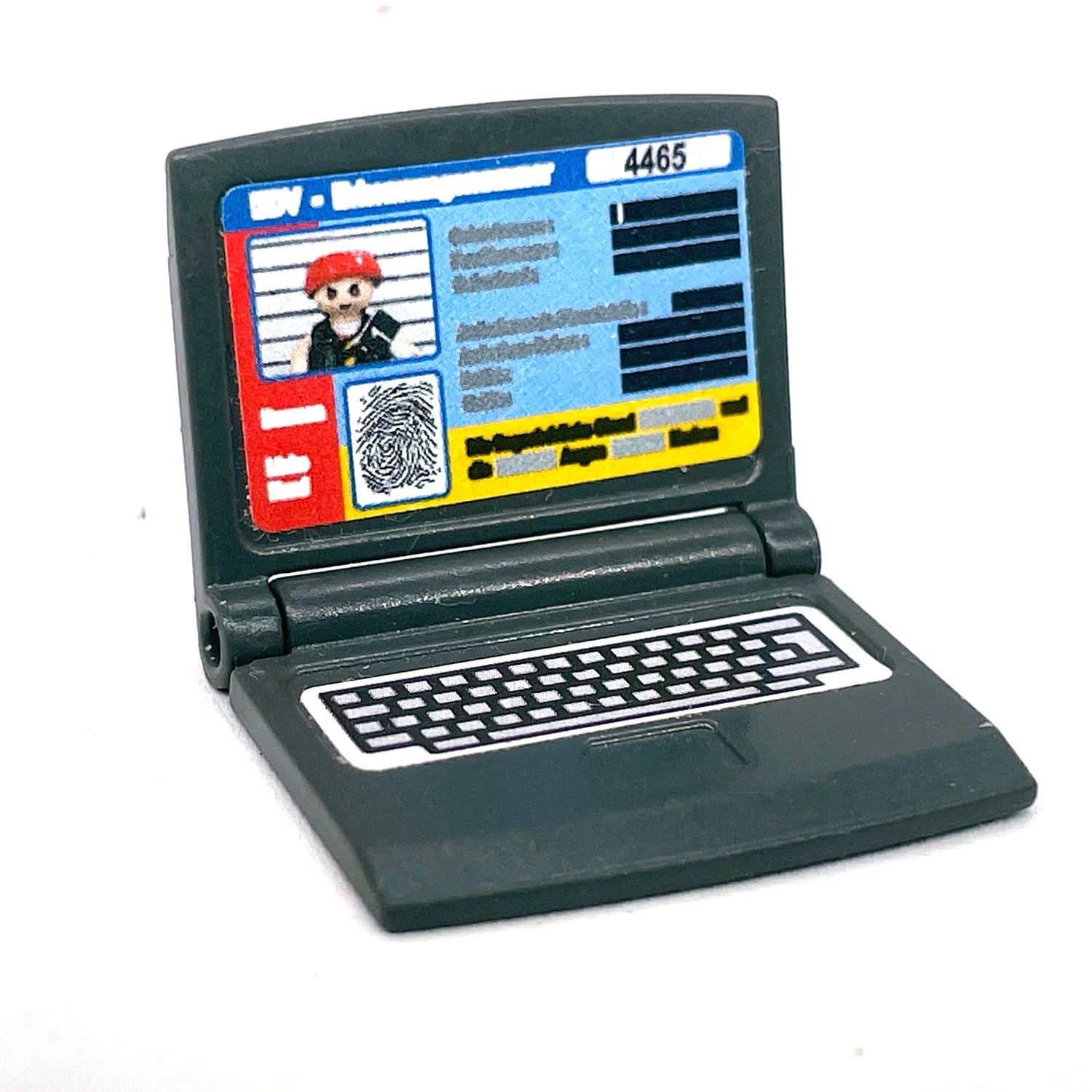 Playmobil ordinateur portable police