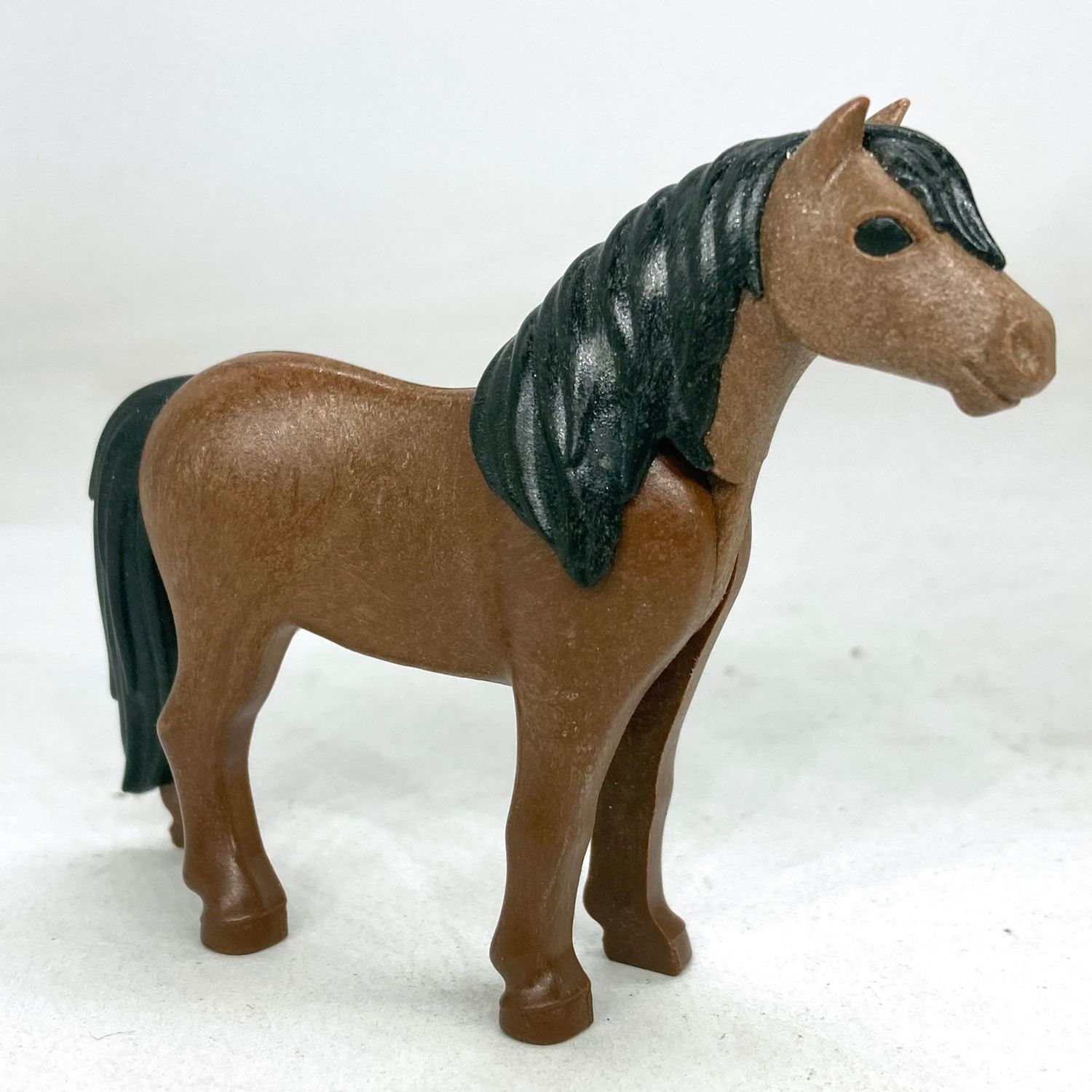 playmobil poney marron hocolat