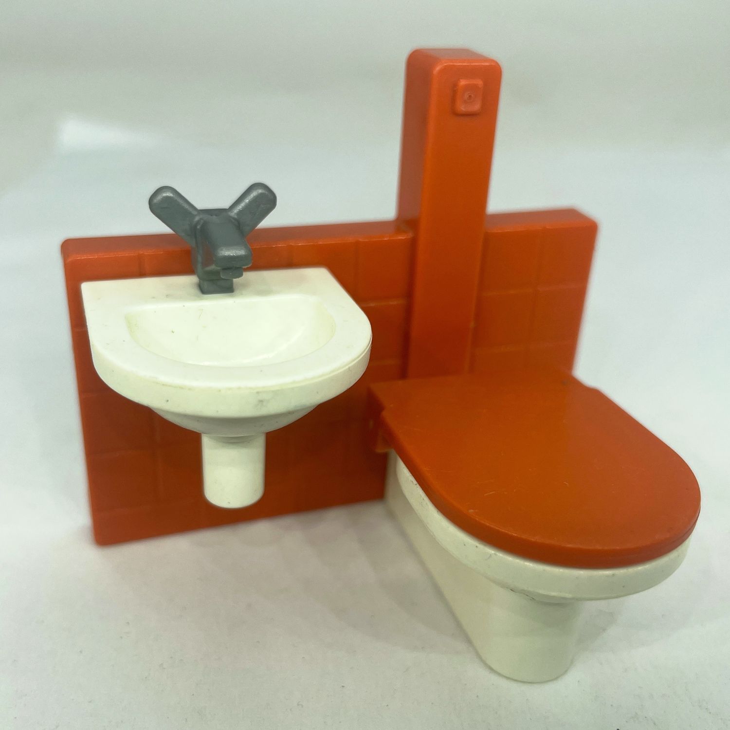 playmobil toilette duo marron