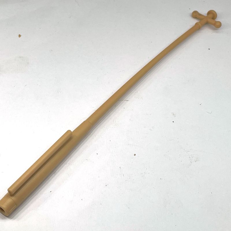 Playmobil mât drapeau beige