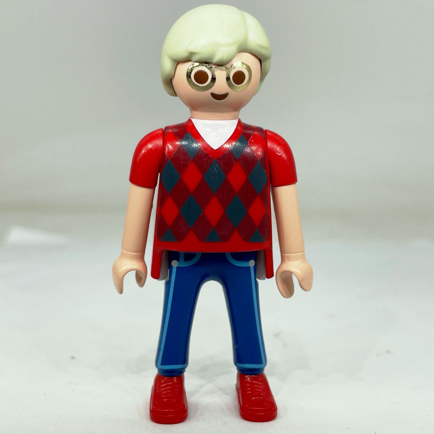 Playmobil homme vieux pull jacquar