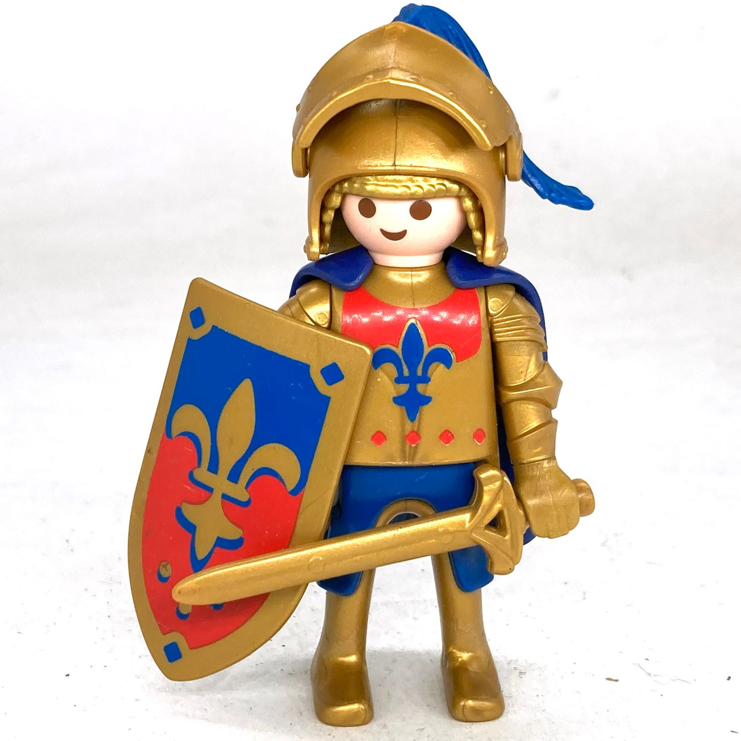 playmobil chevalier lys or